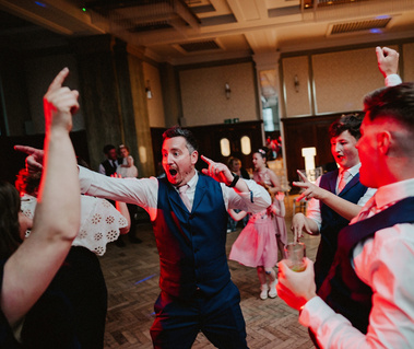 Wedding Guest going crazy on the dancefloor