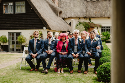 Wedding guests watched ceremony at marleybrook house