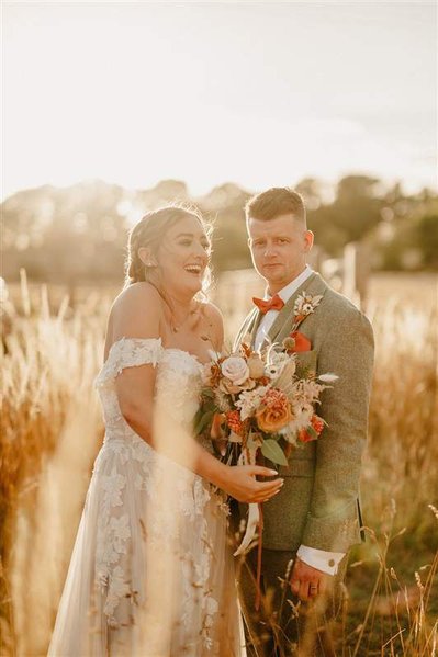 sunset at silchester farm in warm natural light