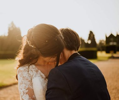 Kent wedding Photograpgy couple portraits during golden hour at the Best Kent wedding venue