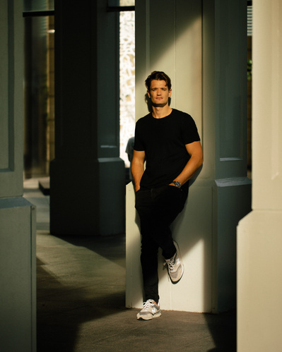 Portrait of CEO of Flash Coffee, Sebastian Hannecker photographed by Singapore based editorial and commercial photographer Juliana Tan for High Net Worth 