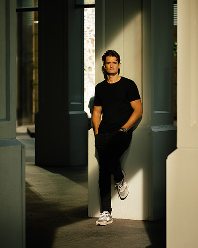 Portrait of CEO of Flash Coffee, Sebastian Hannecker photographed by Singapore based editorial and commercial photographer Juliana Tan for High Net Worth 