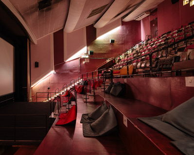 Photograph of the theatre inside The Projector photographed by Singapore based editorial and commercial photographer Juliana Tan for It's A Passion Thing - Issue No.6 