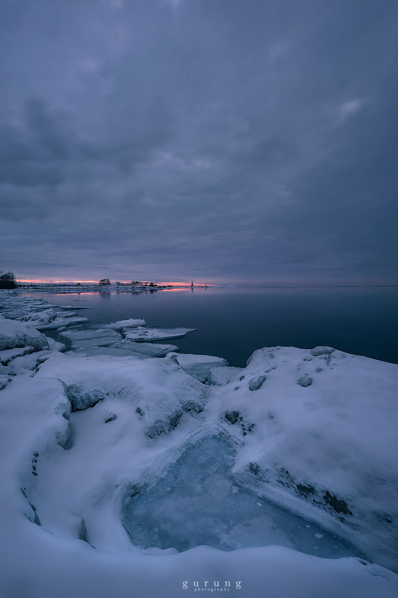 winter, landscape, Port Washington, nature, Lake Michigan, Wisconsin, frozen
