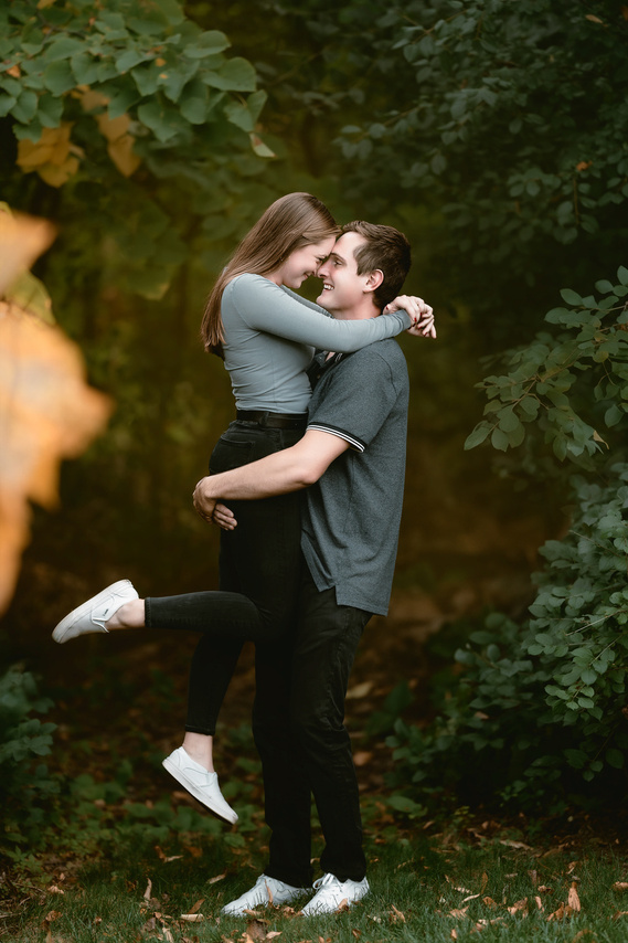 Beautiful engagement photoshoot at Mequon Wisconsin. Great moment capture.