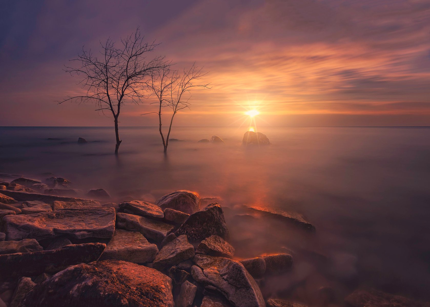 lake michigan, nature
