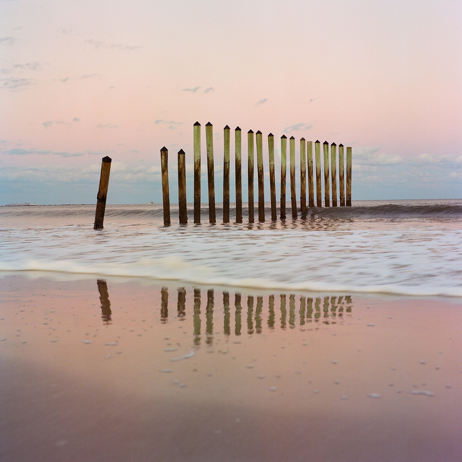The famous Mayport Poles shot on Portra 400 film.