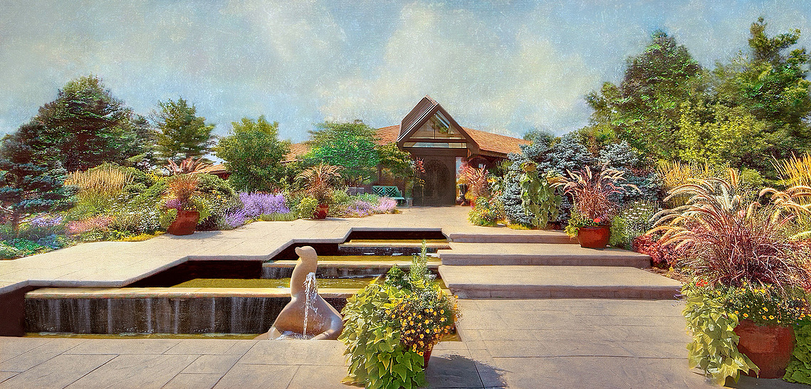 The garden of Sheridan Nurseries Head Office in Georgetown, Ontario.