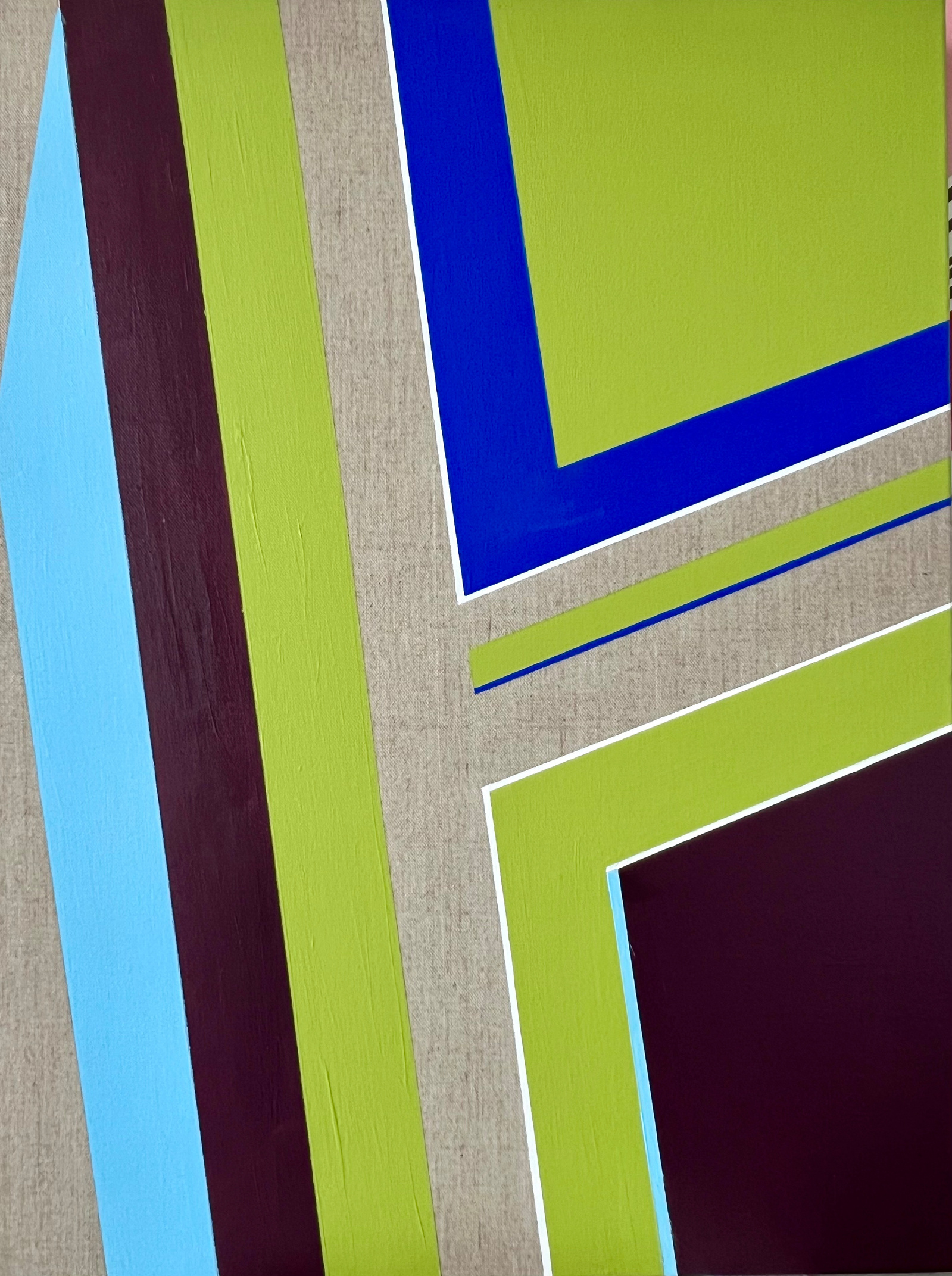 ACID GREEN DREAM - Acrylic on natural canvas - 24” x 18” - 2023