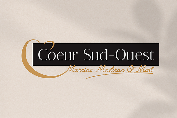 Création de logotype et de charte graphique pour la destination Coeur Sud-Ouest.