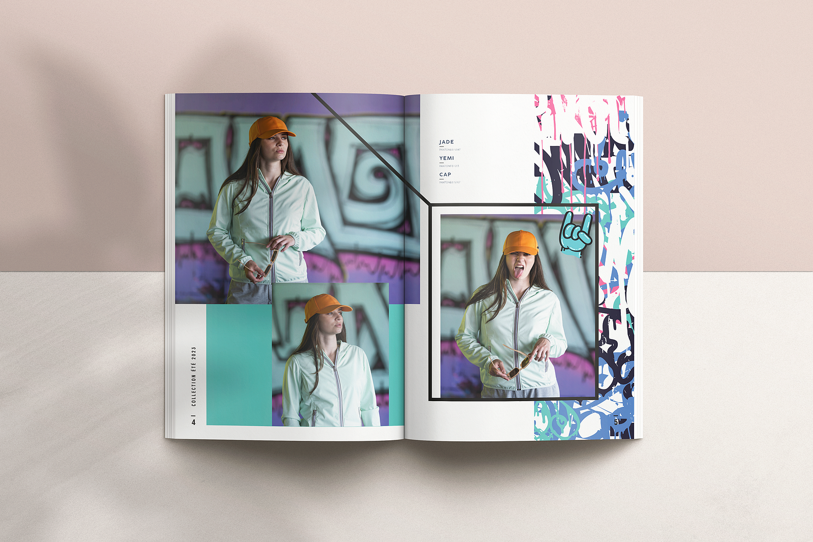 Direction artistique, retouche photos et mise en page des lookbook pour la marque de vestes streetwear Jacktec.