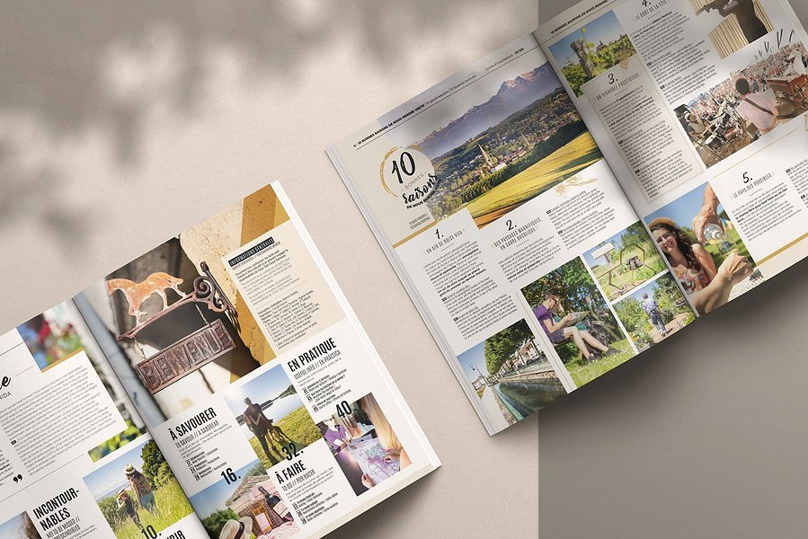 Édition et mise en page de la destination Coeur Sud-Ouest.
