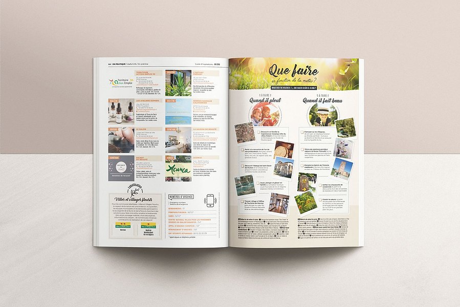 Édition et mise en page de la destination Coeur Sud-Ouest.