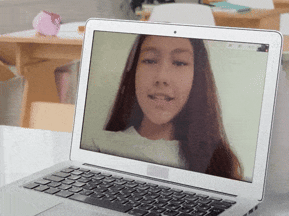 Sample GIF of what a Zoom Call looked like for a 1-1 user interview during the discovery phase of User Experience Design.