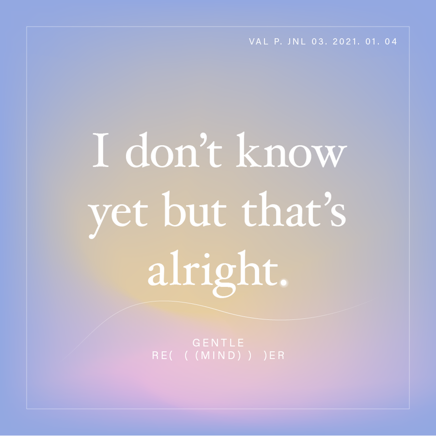 When imposter syndrome creeps up, remind yourself growth is uncomfortable at first! You'll be alright! Better yet you'll stronger after this. 