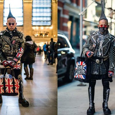Ben Rey in Grand Central Terminal and on the street in SoHo from Street Unicorns book by Robbie Quinn photography