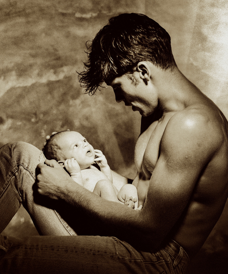 Image by Spencer Rowell for 'Athena Posters' London 1986
'L 'ENFANT' or 'MAN and BABY'