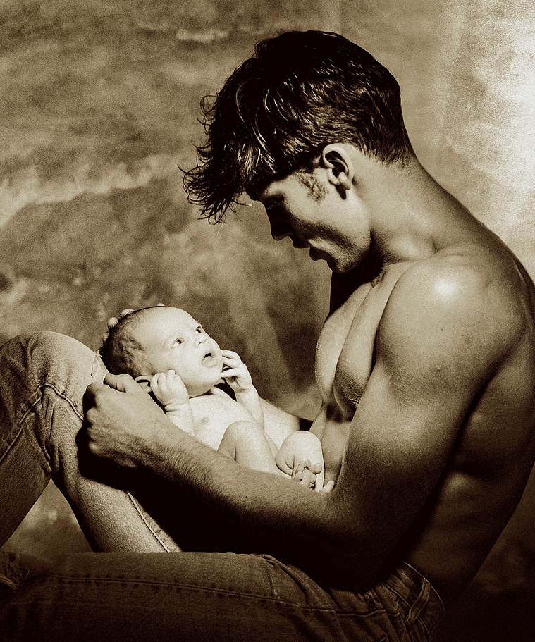 Image by Spencer Rowell for 'Athena Posters' London 1986
'L 'ENFANT' or 'MAN and BABY'