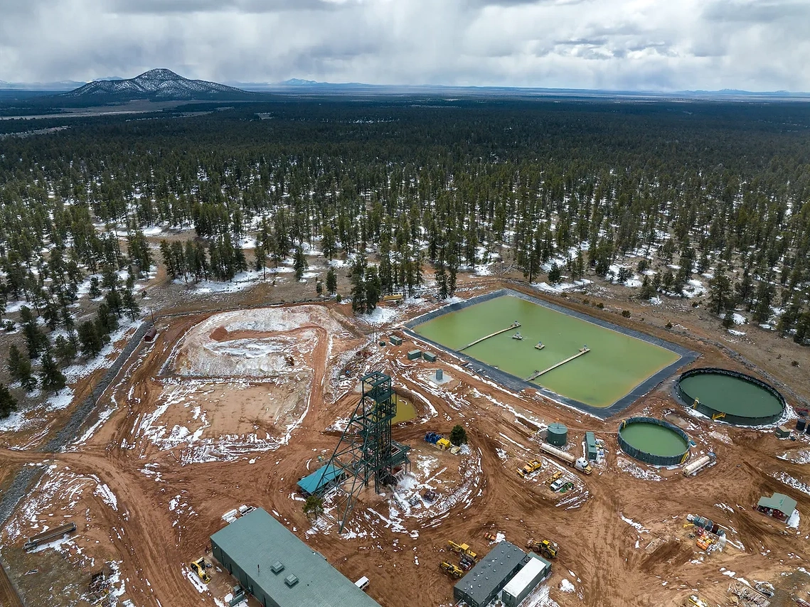 An aerial view of Pinyon Plain Mine in Coconino Country. Photo by: Joshua Duplechian/Trout Unlimited.