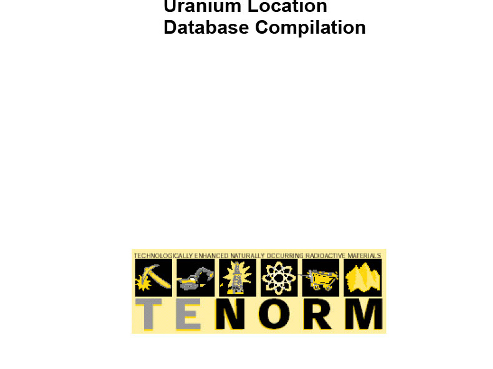 REPORTS//BOOKLETS - Anti-Uranium Mapping Project