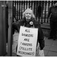 Protester, Dublin.