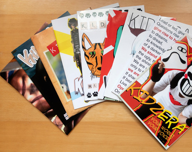 magazine multipage graphic design by maggie alex, fine artist and designer in Madison, WI