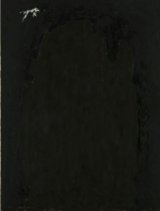 Still, Clyfford 1941-2-C, 1941-1942. Oil on canvas, 42 3/4 x 32 1/2 inches. Collection of Buffalo AKG Art Museum, Buffalo, New York.
