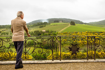 Piero Antinori vor Tignanello Weinberg