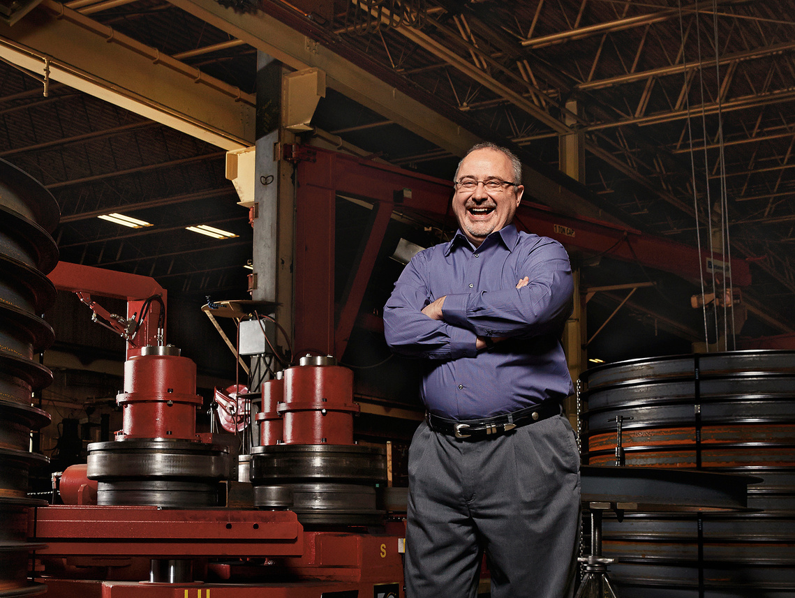 Portrait of president of manufacturing company based in Milwaukee, Wisconsin.