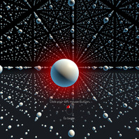 A dot in the grid is highlighted with a red glow.
