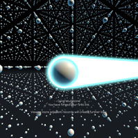 As a user selects new dots, the connected dots begin to form a pattern in the 3D grid.