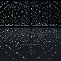 A screenshot where a user has zoomed in on one of the dots in the grid. They have instructions on screen on how to use their mouse or keyboard to change focus to another dot in the grid.