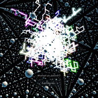 Many users are selecting dots at the same time, creating multiple, overlapping, multi-coloured trails through the grid.