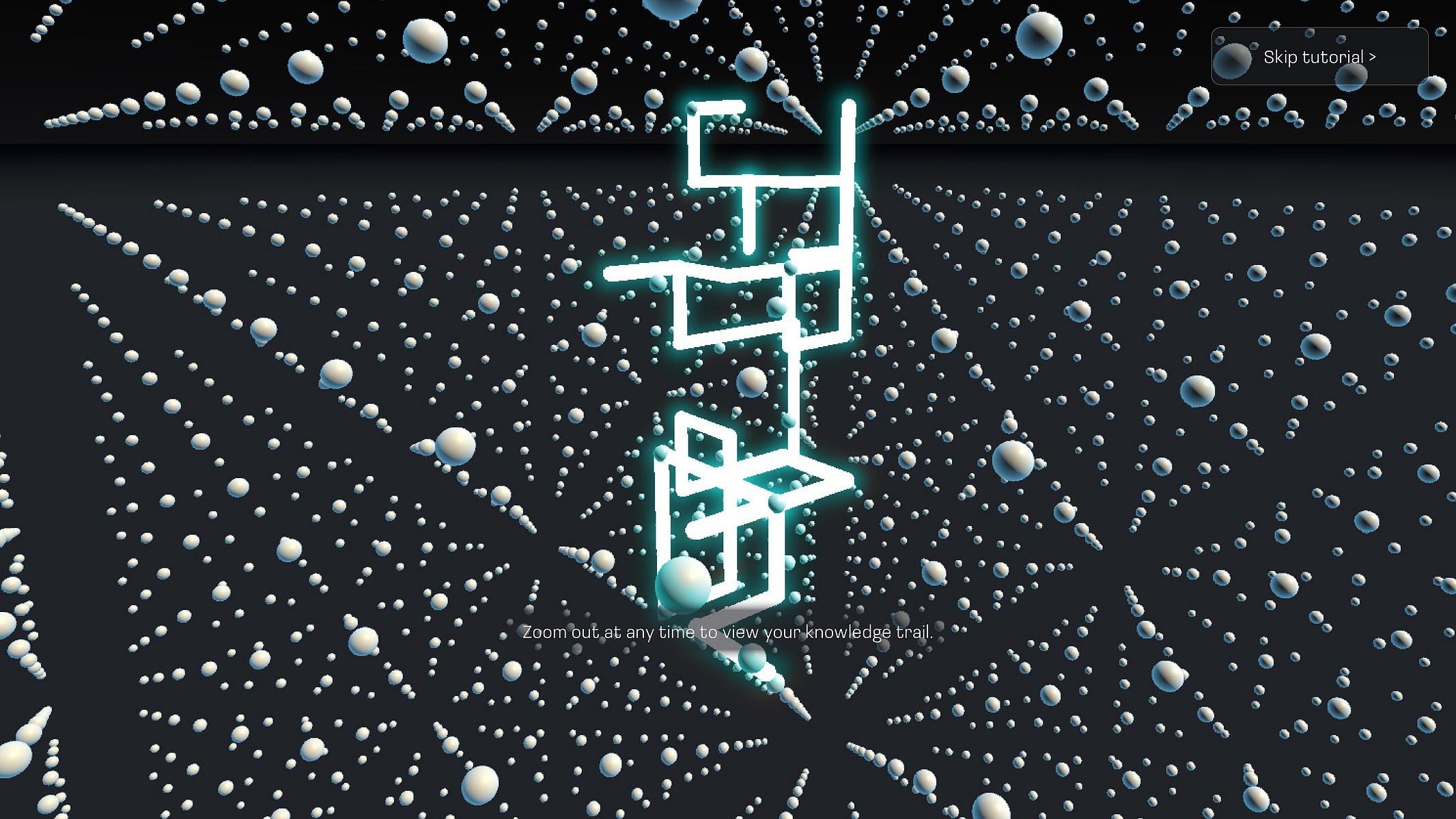 A single user can view their own trail through the grid.