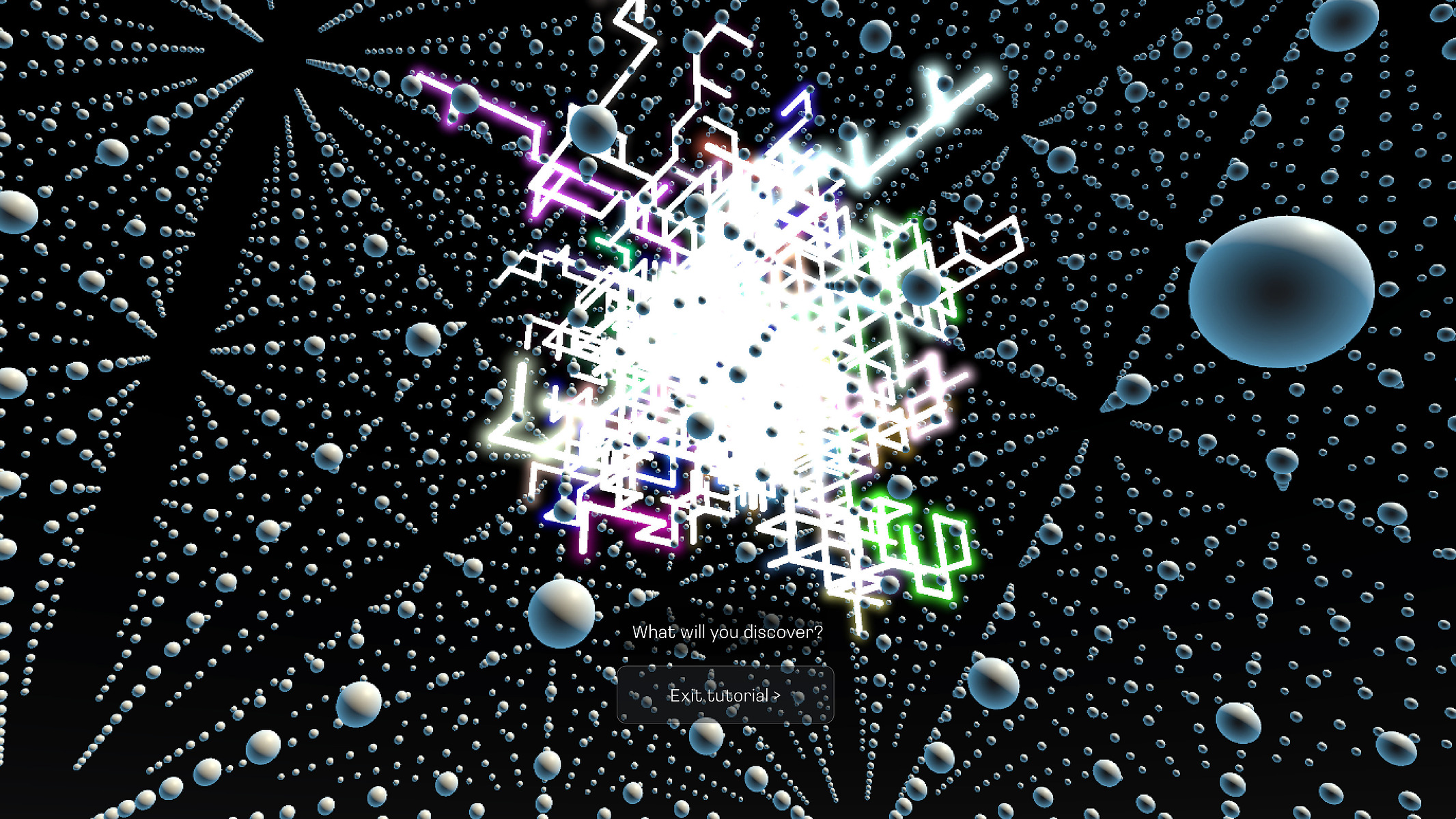 Many users are selecting dots at the same time, creating multiple, overlapping, multi-coloured trails through the grid.