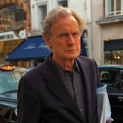 Bill Nighy actor Mayfair London colour photography