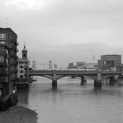 Southwark bridge London black-and-white for photography