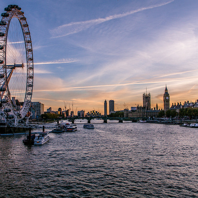 The Millennium Wheel London colour photography