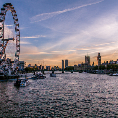 The Millennium Wheel London colour photography