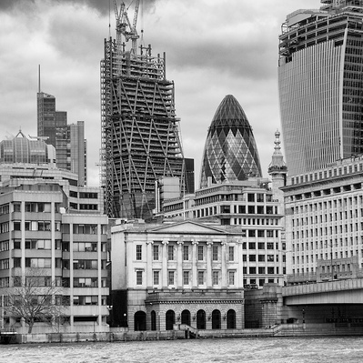 London Bridge, London black-and-white photography
