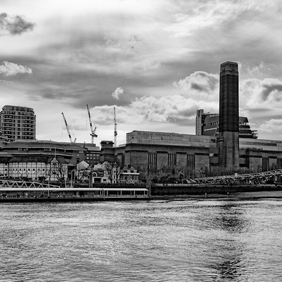 Tate modern London black-and-white photography