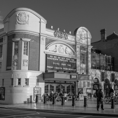 The Ritz Brixton cinema London black-and-white photography