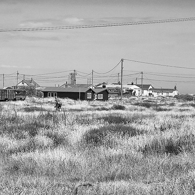 A black-and-white photo of the dymchurch railway dymchurch Kent England black-and-white photography
