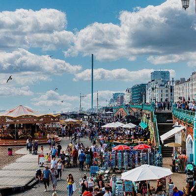  photograph of Brighton seafront Brighton Sussex England colour photography