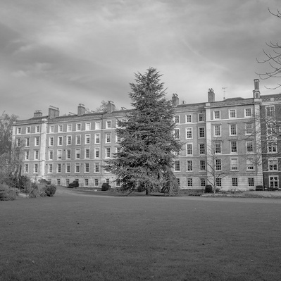 Middle Temple Gardens, London black-and-white photograph photography