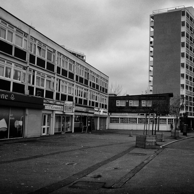 Housing estate, Loughborough Junction London black-and-white photography