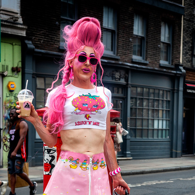 Trans, Soho, Color Street photography London 