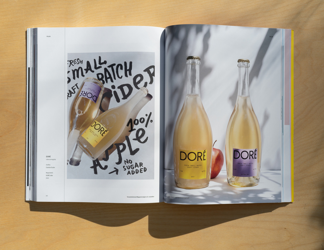 Product photography for DORÉ cider brand by Ákos Rajnai