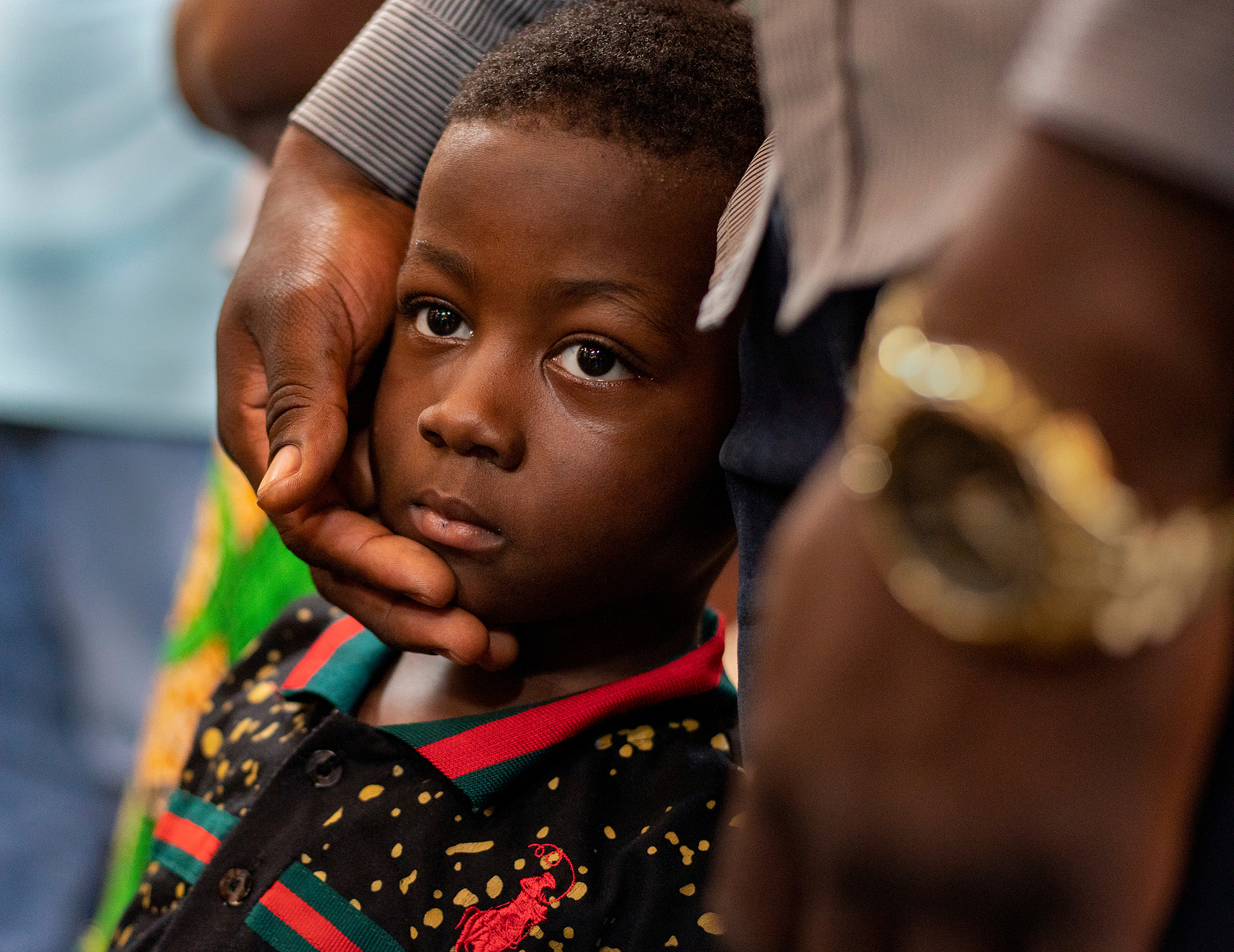 Kasa Joseph, 3, was born in a Tanzanian refugee camp where his father and family lived for nearly 20 years fleeing war in their home country. The entire time Joseph, Kasa's father, waited in the refugee camp he was working through the international immigr