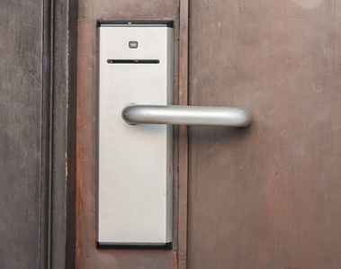 Security door hardware. Example of door system.
